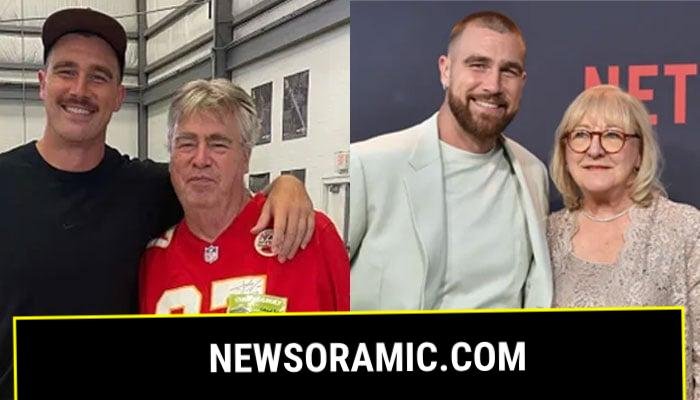 Travis Kelce makes red carpet debut with parents Ed, Donna Kelce