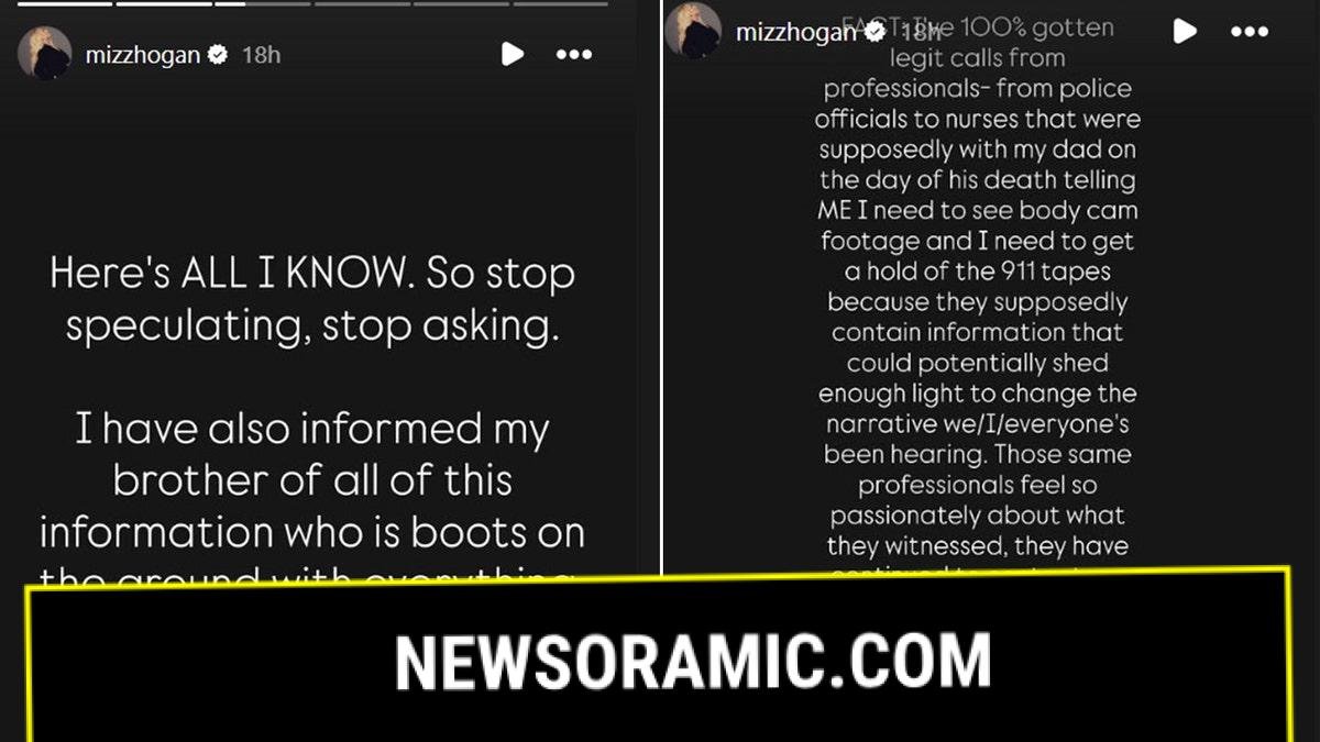 screenshot of Brooke Hogan's Instagram stories