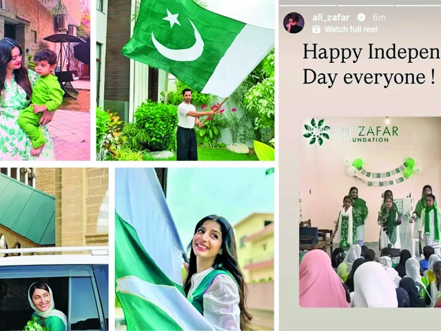 a combination of pictures shared by actors on social media photos screengrabs express