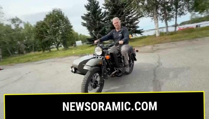 Alaska resident Mark Warren rides his new Ural motorcycle, a gift from Russian President Vladimir Putin, handed over by a Russian Embassy official, in Anchorage, Alaska, U.S., in this still image from video released August 18, 2025.— Reuters