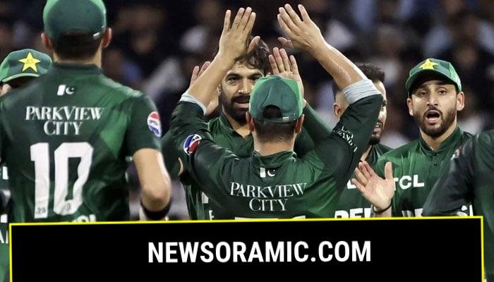 Pakistan bowler Haris Rauf celebrates after taking a wicket against Afghanistan during their UAE Tri-Series match at the Sharjah Cricket Stadium in Sharjah on August 29, 2025. — AFP