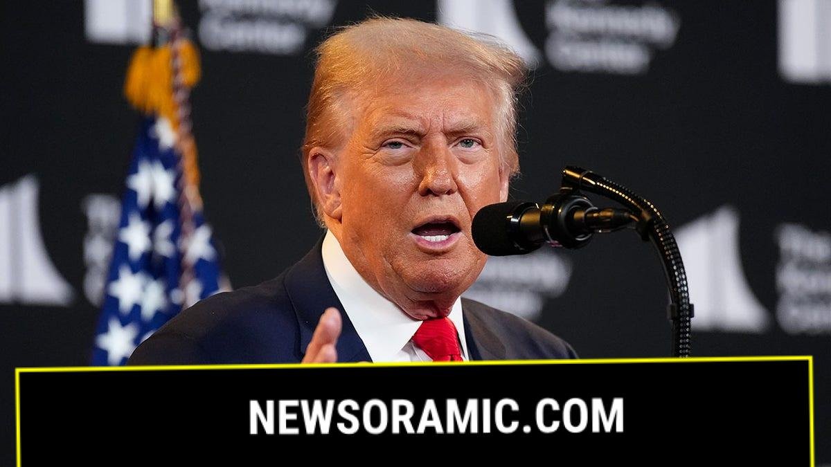 President Donald Trump speaker at the Kennedy Center