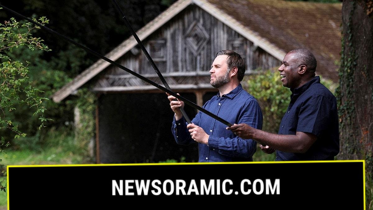 JD Vance fishing with the British foreign secretary