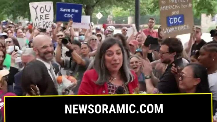 CDC staff protest Trump’s firing of agency’s director