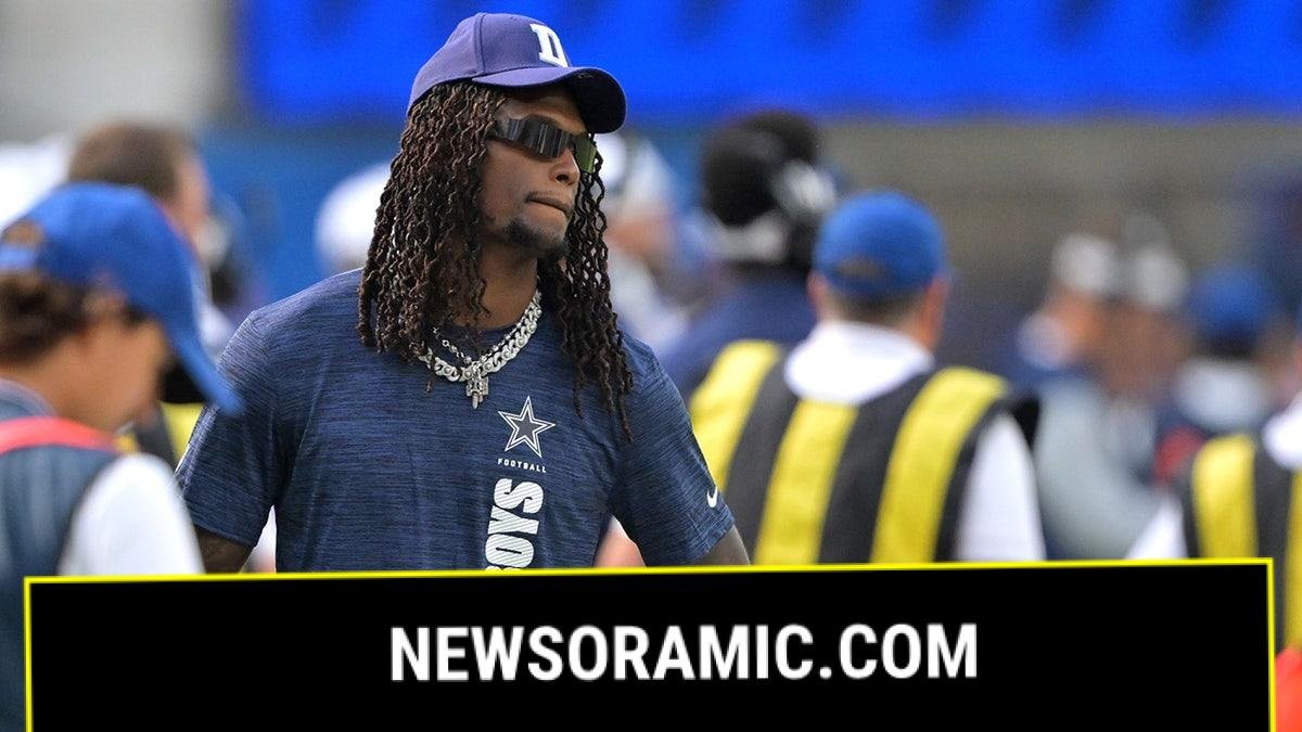 CeeDee Lamb on the sidelines