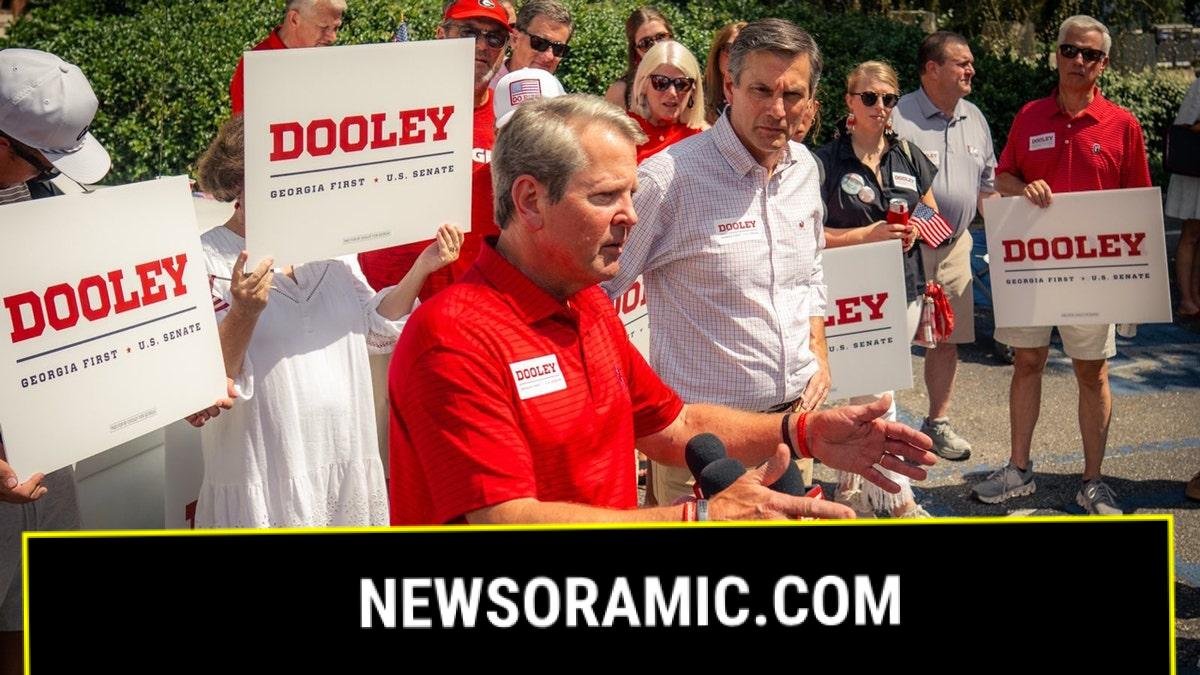 Gov. Brian Kemp speaks at rally