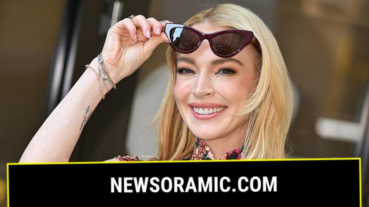 Lindsay Lohan smiling