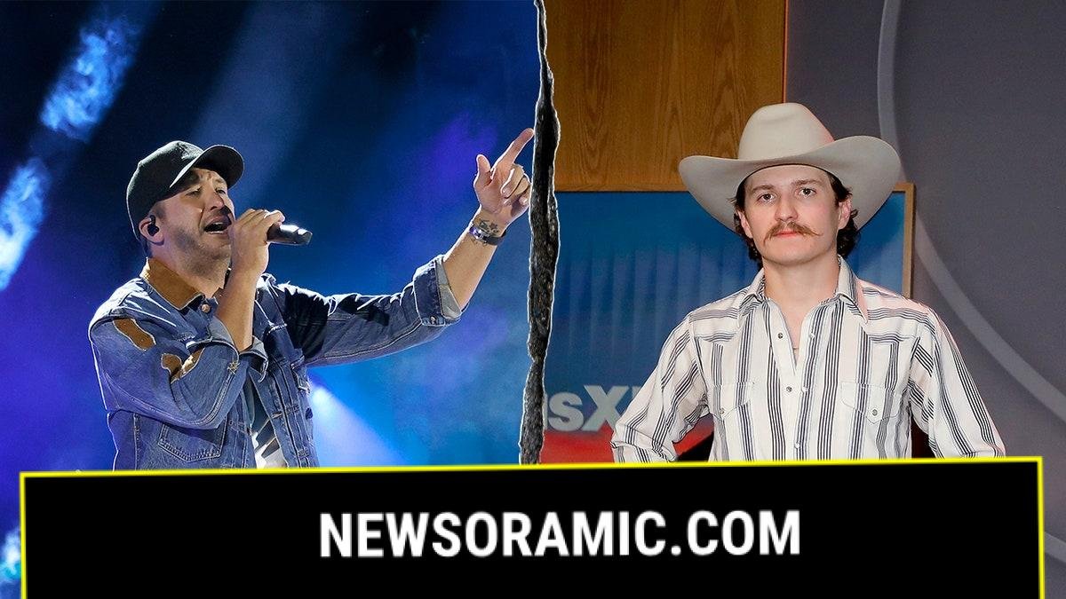 Split photo of Luke Bryan and Braxton Keith.