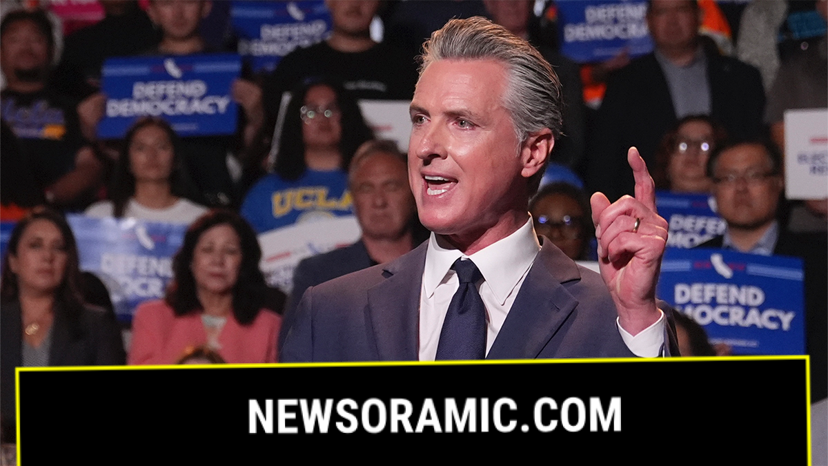 California Gov. Gavin Newsom speaks at a congressional redistricting event