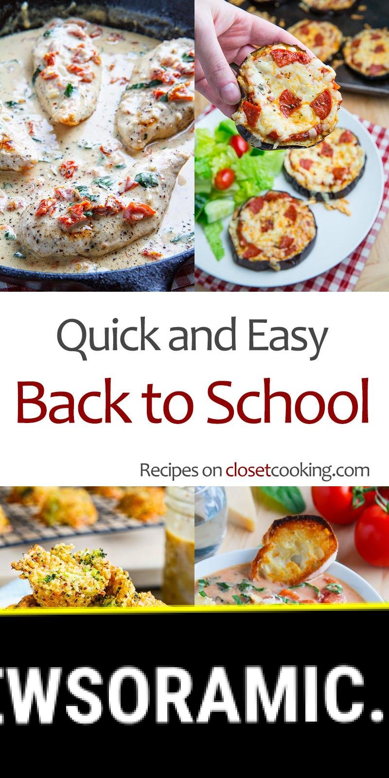 Quick and Easy Back to School Recipes