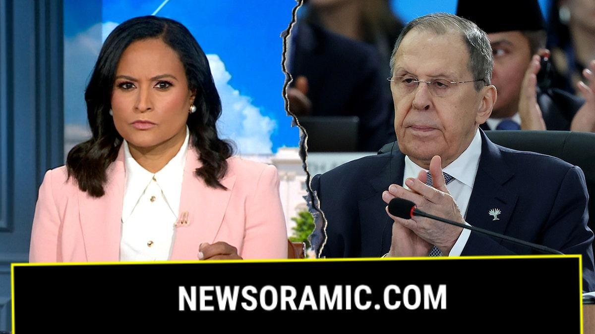 Kristen Welker and Sergey Lavrov