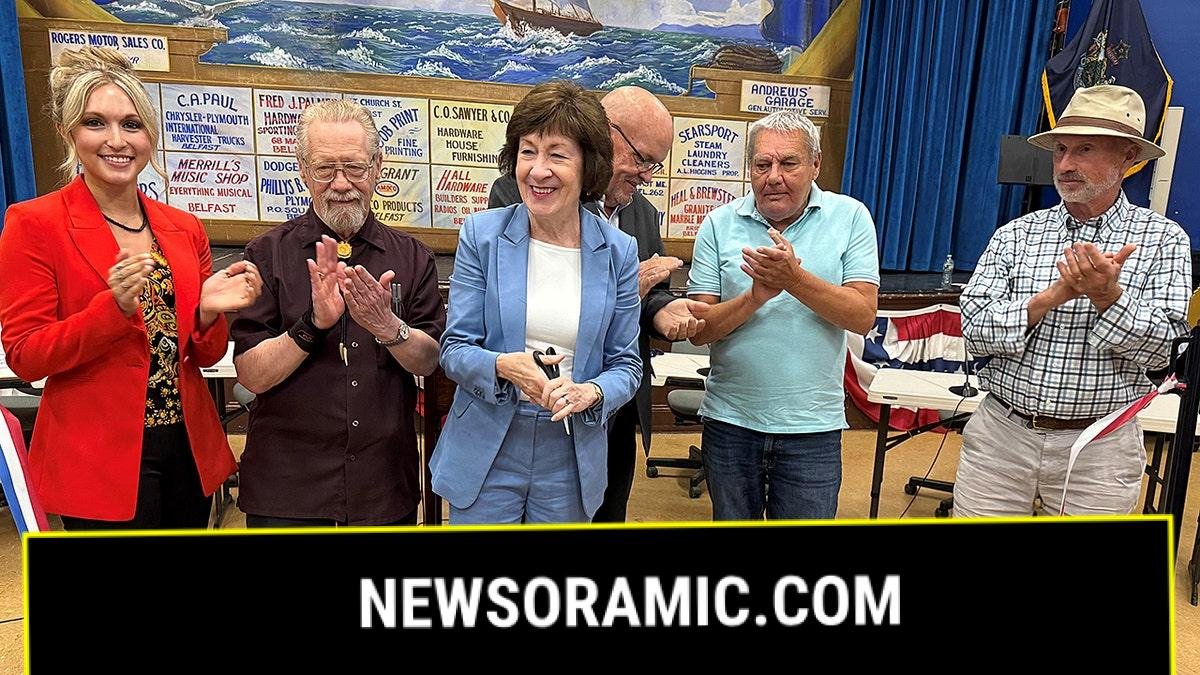 Sen. Susan Collins joins local officials at Searsport ribbon-cutting ceremony for Route 1 reconstruction project in Maine.