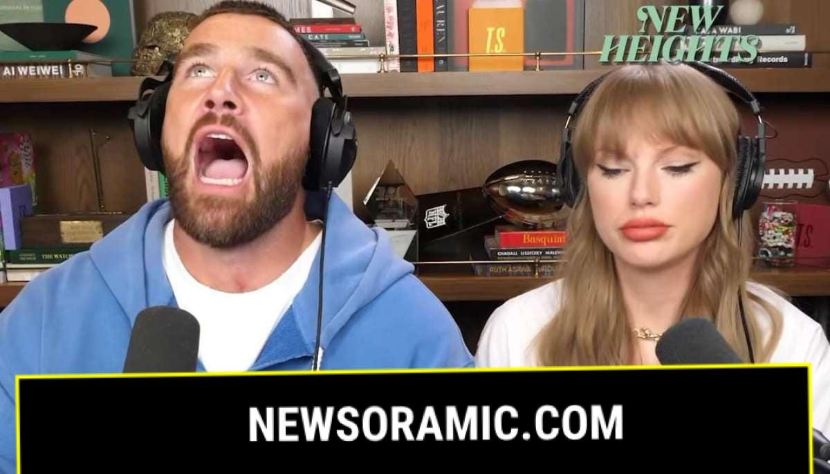 Taylor Swift hilariously warms up with Travis Kelce in new podcast BTS: Watch