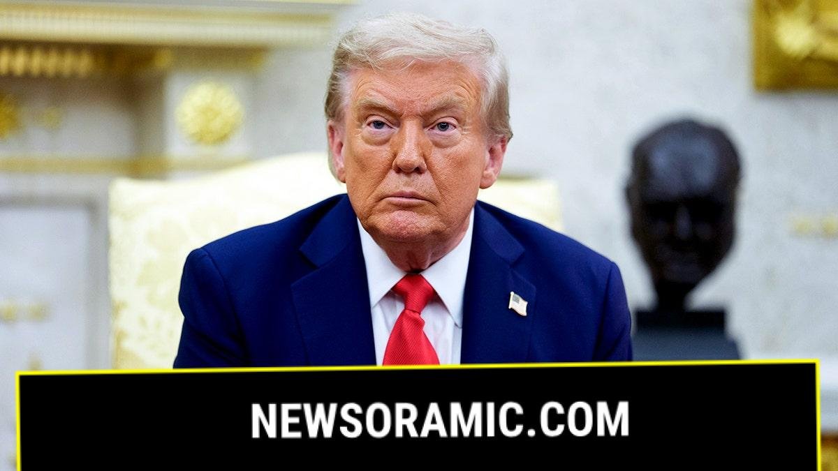 President Trump at the Oval Office.