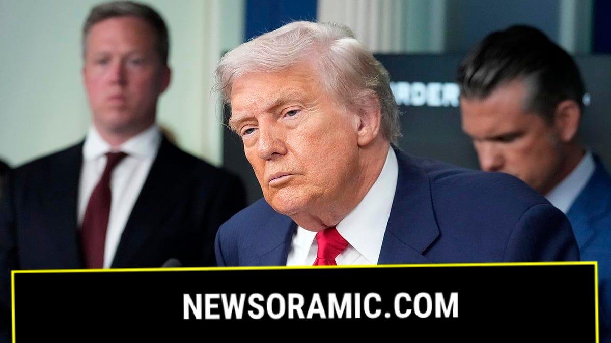 Donald Trump in the briefing room