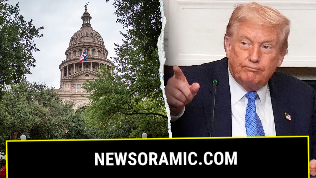 Texas Capitol in Austin and President Donald Trump