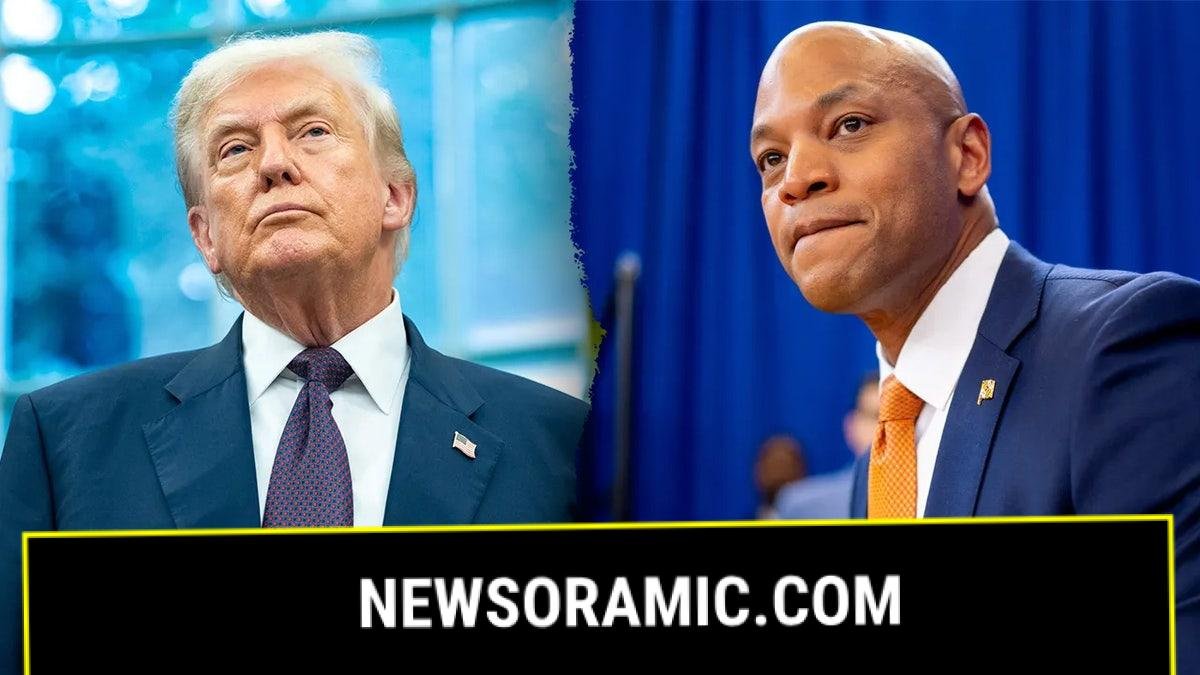 U.S. President Donald Trump and Maryland Governor Wes Moore