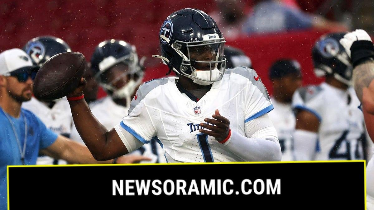 Cam Ward warms up before game