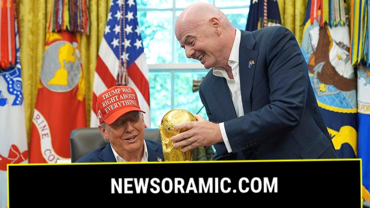 FIFA President Gianni Infantino with President Donald Trump