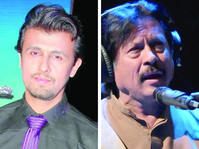 singer sonu nigam attaullah khan esakhelvi photo file