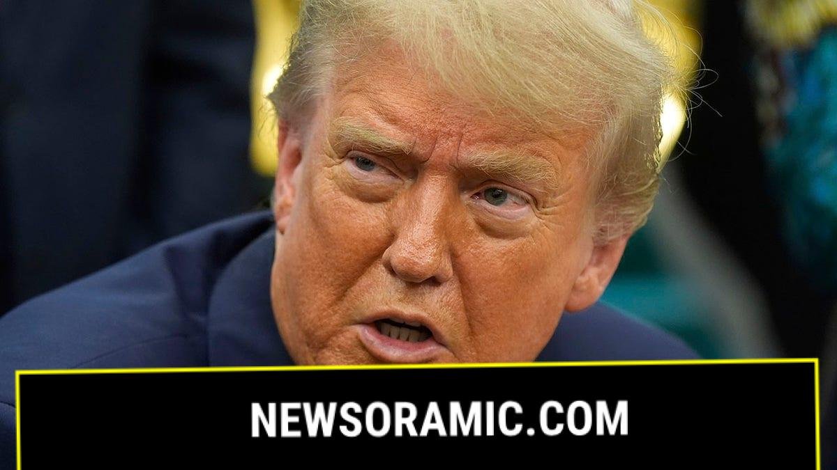 President Trump in a close-up images