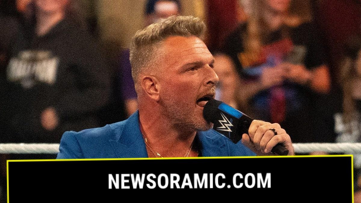 Pat McAfee speaks into microphone