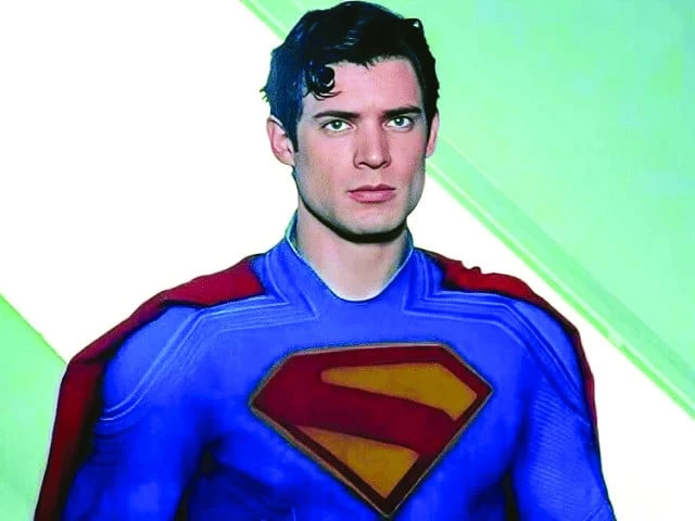 david corenswet plays superman in the movie photo file