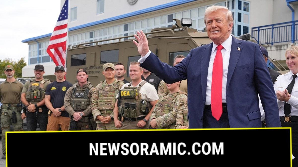 Trump speaks with National Guard and law enforcement personnel