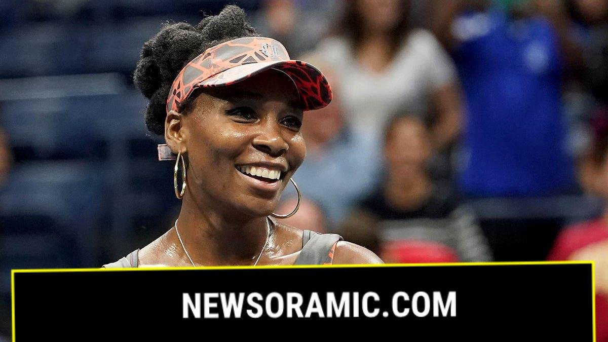 Venus Williams celebrates