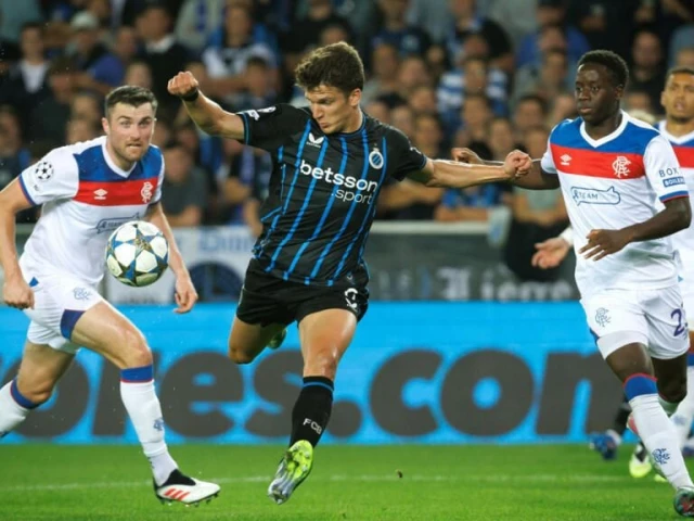 rangers suffered a humiliating 6 0 defeat away to club brugge on wednesday photo afp