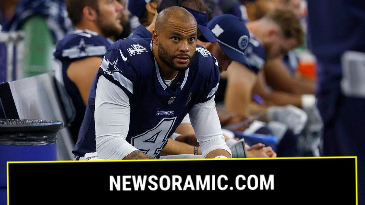 Dak Prescott on the sideline