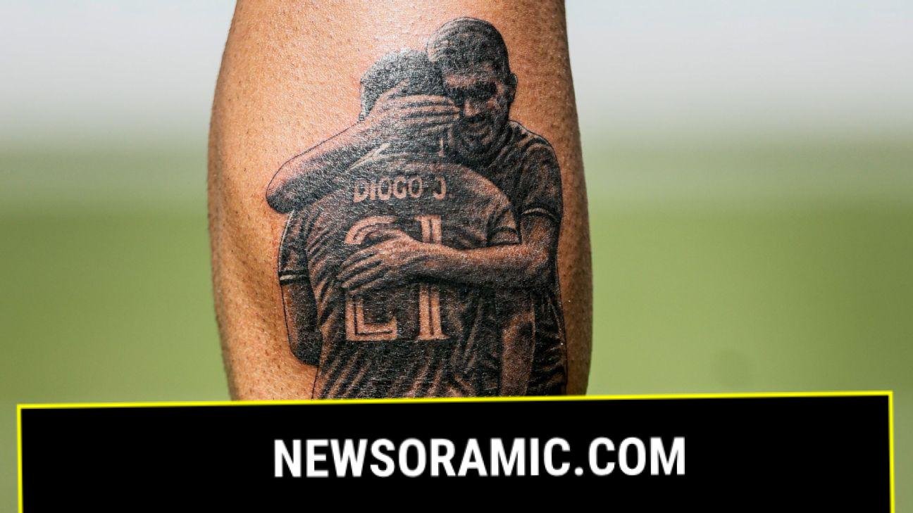 Neves reveals Jota tattoo as Portugal honour star