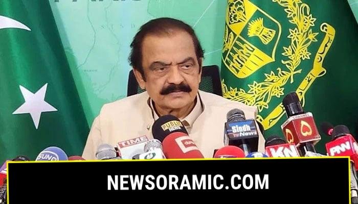 PML-N senior leader and Adviser to the Prime Minister on Inter-Provincial Coordination, Rana Sanaullah, addresses a press conference. — Radio Pakistan/File