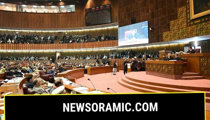 Members of Pakistan’s lower house of parliament attend the National Assembly meeting in Islamabad on March 1, 2024. — X/@NAofPakistan
