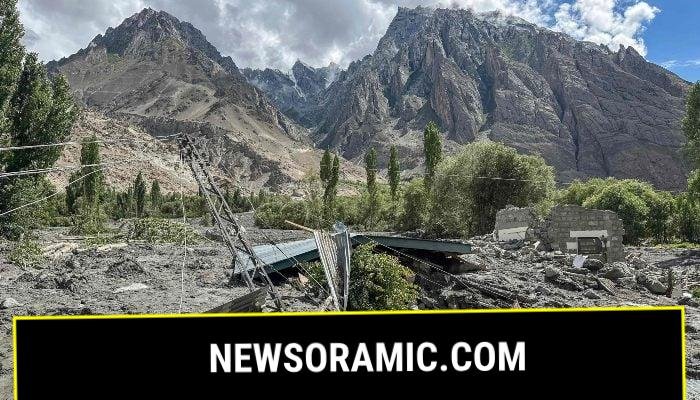 This photograph taken on July 24, 2025, shows the wreckage of demolished houses after the flood-hit Kondus Valley of Ghanche district in the Gilgit-Baltistan. — AFP