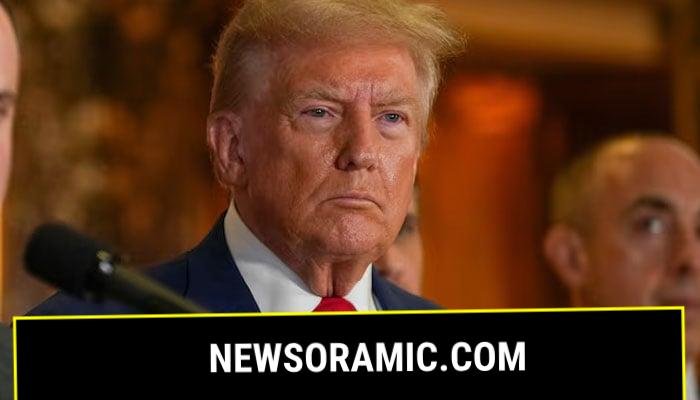 US President Donald Trump looks on during a press conference at Trump Tower in New York City, US, September 6, 2024.  — Reuters