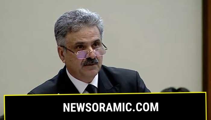 CJP Yahya Afridi addresses judicial conference in Islamabad on September 8, 2025. — Screengrab via GeoNews