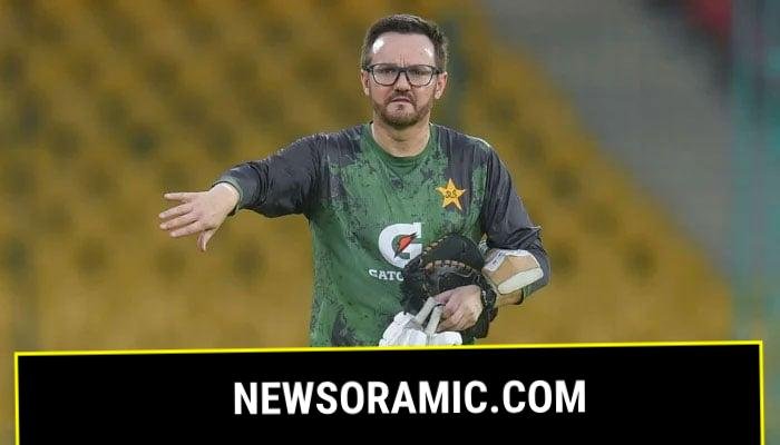 Mike Hesson, head coach of Team Pakistan during a Pakistan Mens T20 Squad media opportunity at National Stadium on July 14, 2025 in Karachi, Pakistan.—AFP