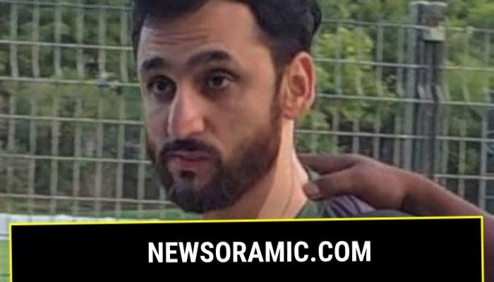 Pakistan captain Salman Ali Agha is seen with a bandage around his neck on arrival at the ICC Academy in Dubai on September 10, 2025. —Reporter