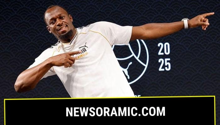 Usain Bolt and Armand Duplantis during a Puma event in Tokyo ahead of the World Athletics Championships, Tokyo, Japan - September 11, 2025 Usain Bolt poses ahead of the World Athletics Championships. — Reuters