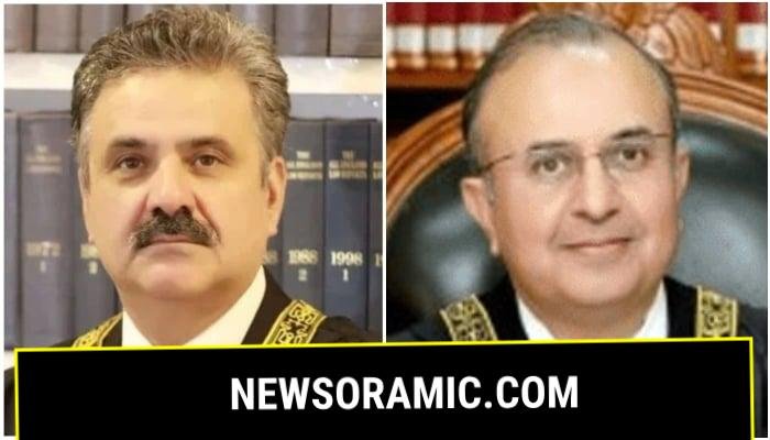 Chief Justice of Pakistan (CJP) Yahya Afridi (left) and Justice Mansoor Ali Shah. — Supreme Court website/File