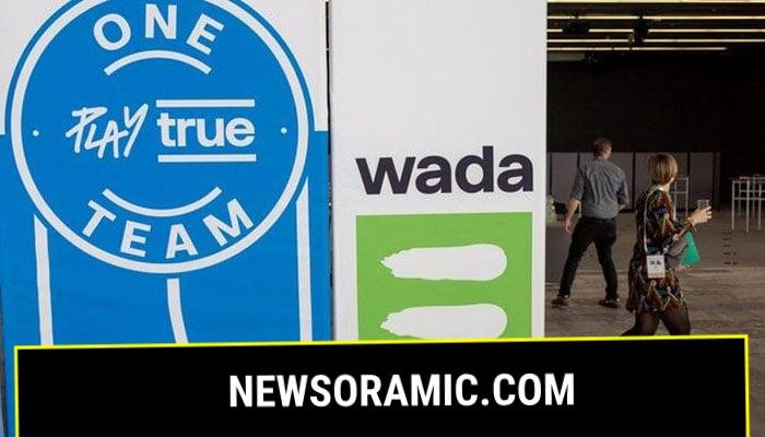 A Wada logo is seen at the World Anti-Doping Agency (WADA) Symposium in Lausanne, Switzerland, March 12, 2024. — Reuters