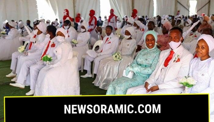 An Easter Sunday mass wedding ceremony in Kgabalatsane, in the North-West province, South Africa, April 9, 2023.— Reuters