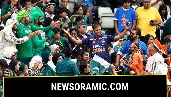 Pakistan and India fans during a cricket match. — Reuters/File