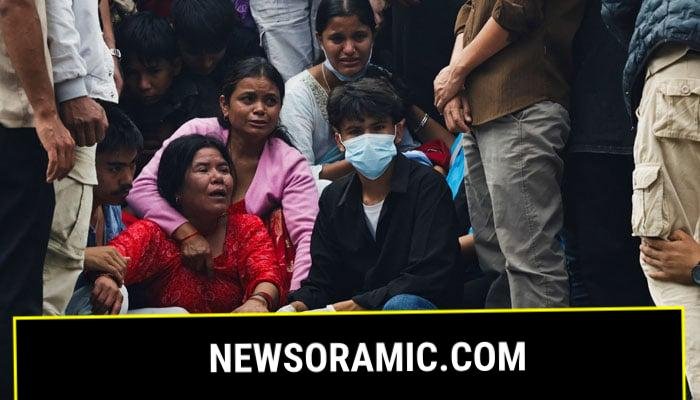 Kaili Bohara, mother of Subash Bohara, 23, who died following anti-corruption protests triggered by a social media ban which was later lifted, mourns next to his body at the premises of Pashupatinath temple in Kathmandu, Nepal, September 12, 2025.— Reuters