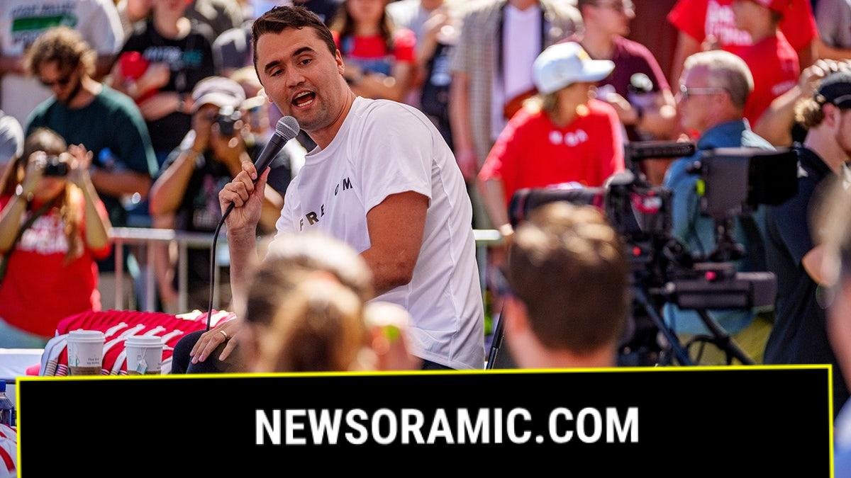 Charlie Kirk on Utah Valley University campus