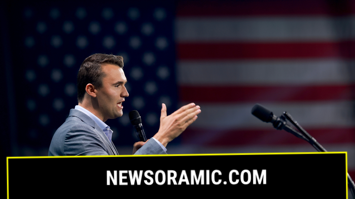 Charlie Kirk speaks during a Turning Point USA conference