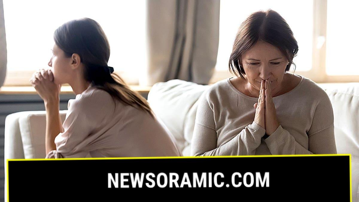 Mother and daughter face apart from each other in fight