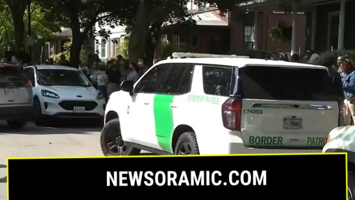 Border Patrol SUV with flat tires during protest in Rochester, N.Y., Tuesday, Sept. 9, 2025.
