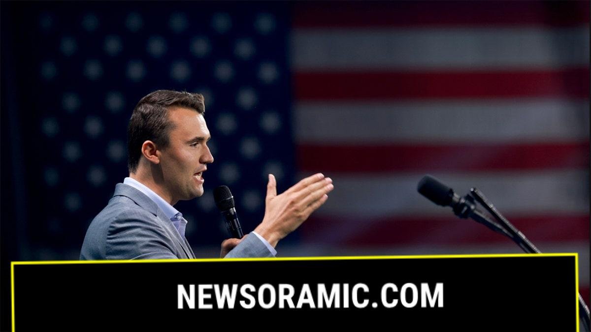 Charlie Kirk speaks during a Turning Point USA conference